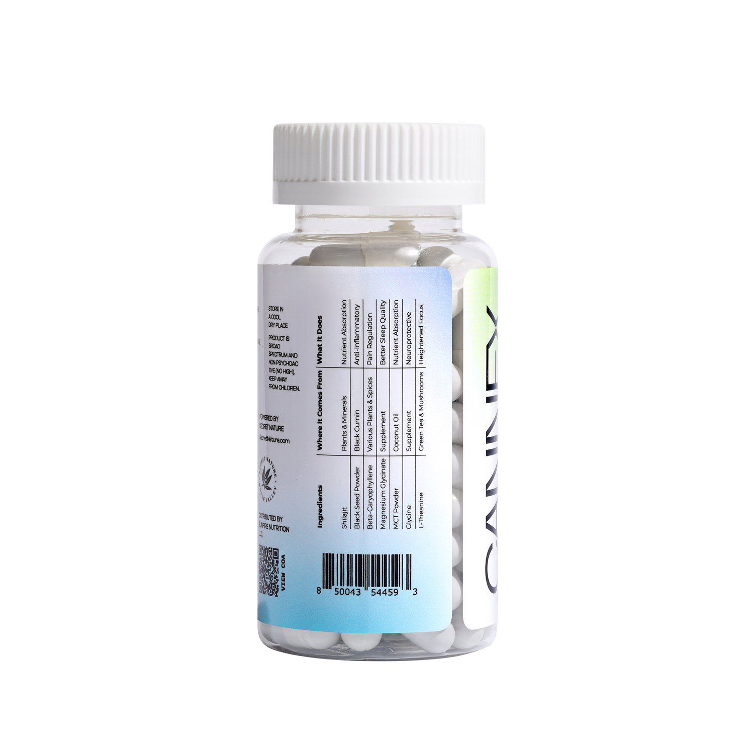 Cannex Mood and Pain Plus supplement facts