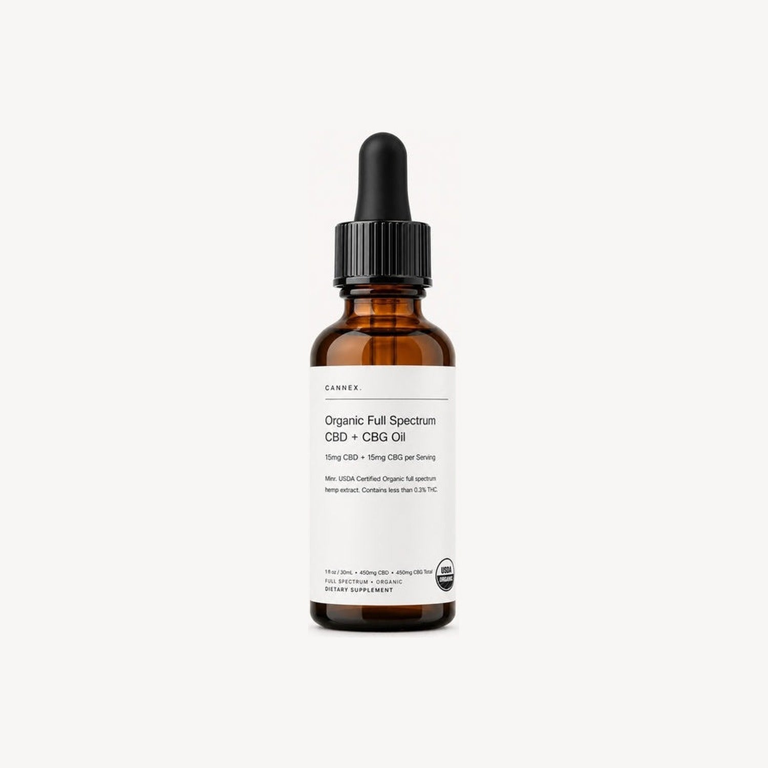 Cannex Organic CBG and CBD Tincture